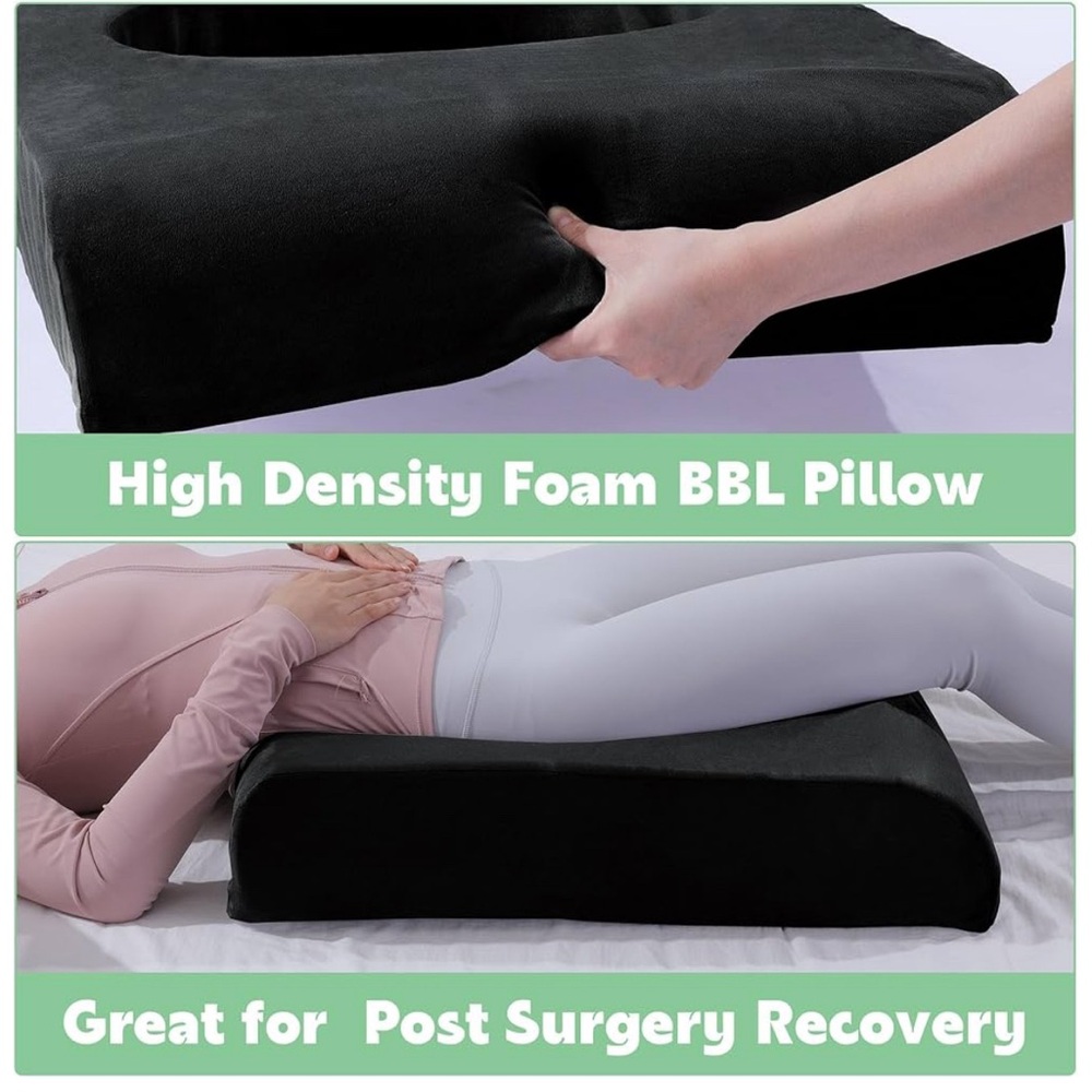 High Density Foam BBL Pillow - Black